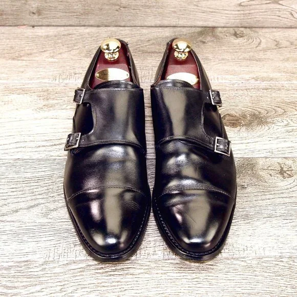 Allen Edmonds MORA 2.0 Monkstrap 9.5 D Black * add $15 Cedar Trees
